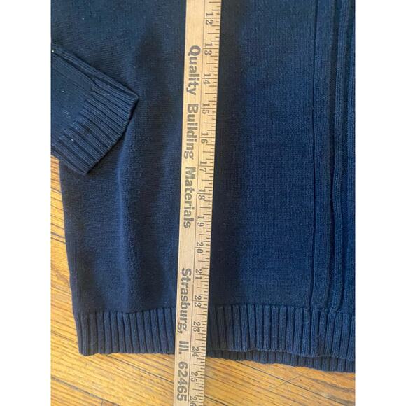 Harley Davidson Sweater Mens XL Navy Blue Stripe - Picture 7 of 9